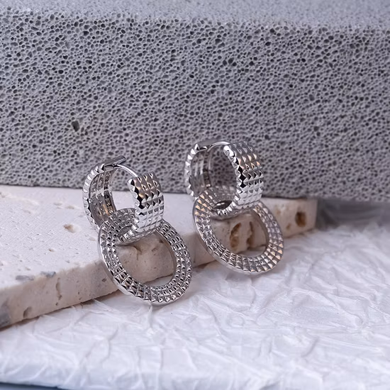 Factorycustom Стерлингового Серебра 925 Позолоченные Обручи-Шпильки Манжеты Модные Модные Эффектные Кристаллы Большой Жемчуг Сердце Цветочные Серьги Наборы Изящных Ювелирных Изделий Скидка 5%